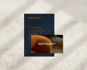 A business card with the name softtouch on it.